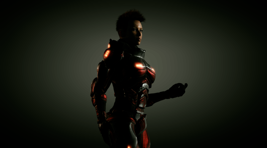 MHX Digital Media, LLC - Immersive Entertainment and Animation: Image of Armored Space Hero courtesy of our interactive entertainment and animation studio.